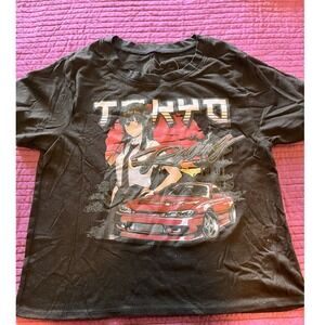 Tokyo Racing Anime Graphic T Shirt Womens Size Small Blck